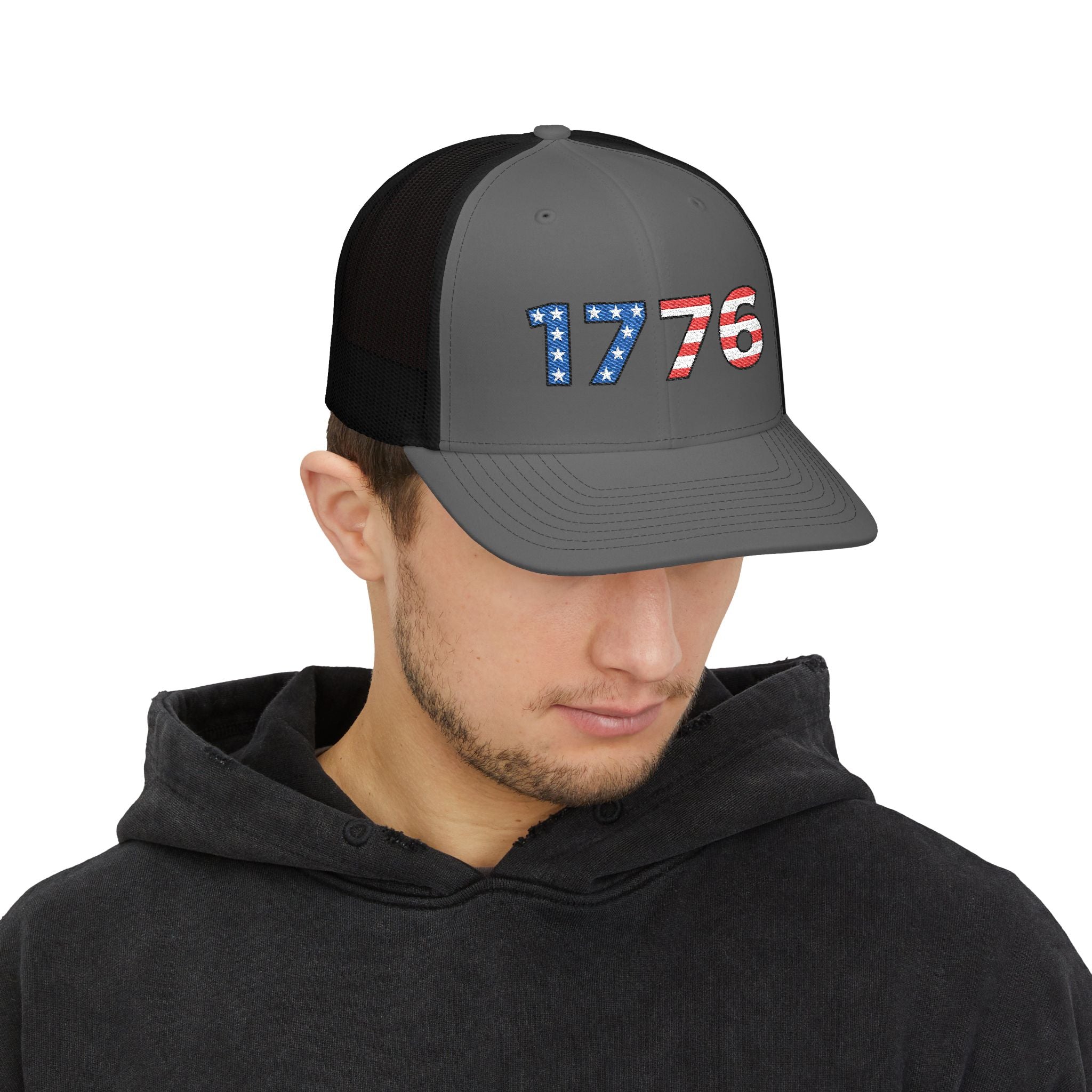 “1776” Embroidered Trucker Cap