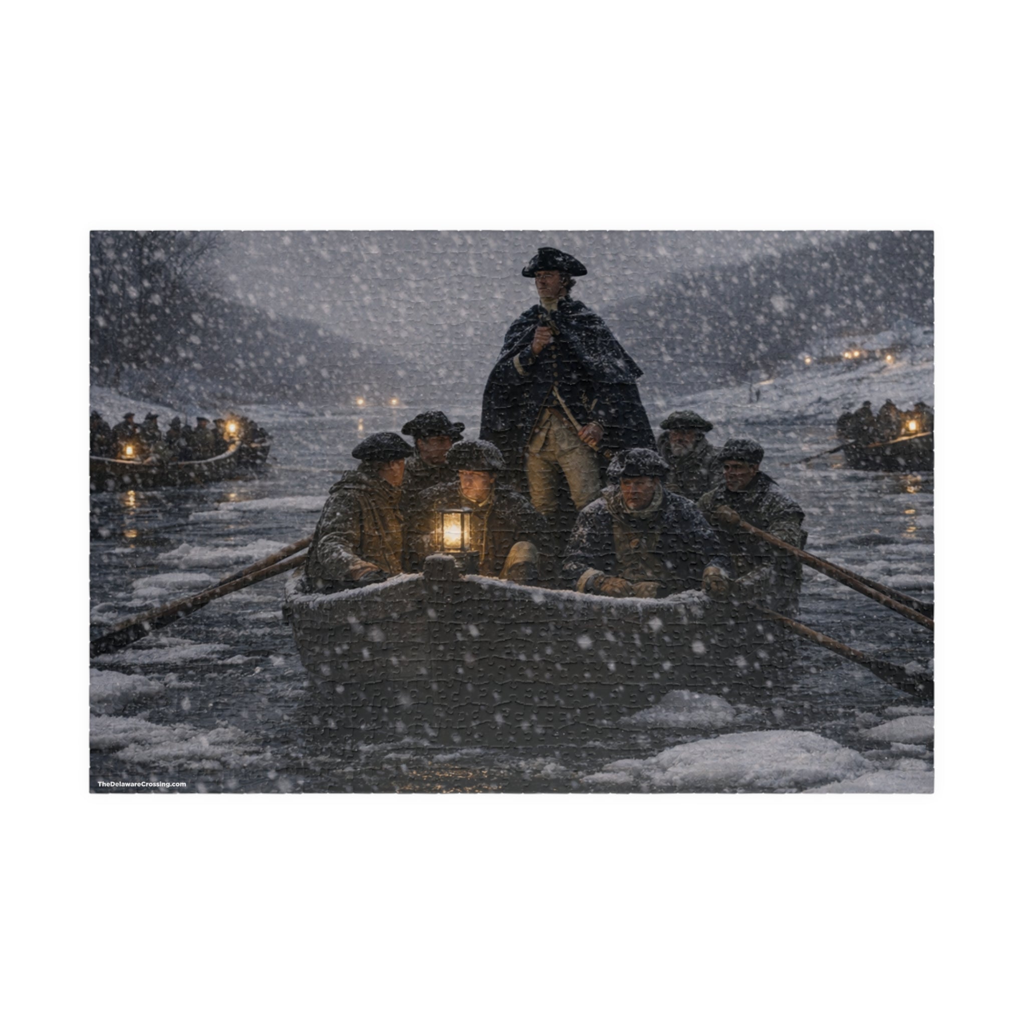 Delaware Crossing Christmas Night 1776 Puzzle (520, 1014-piece)