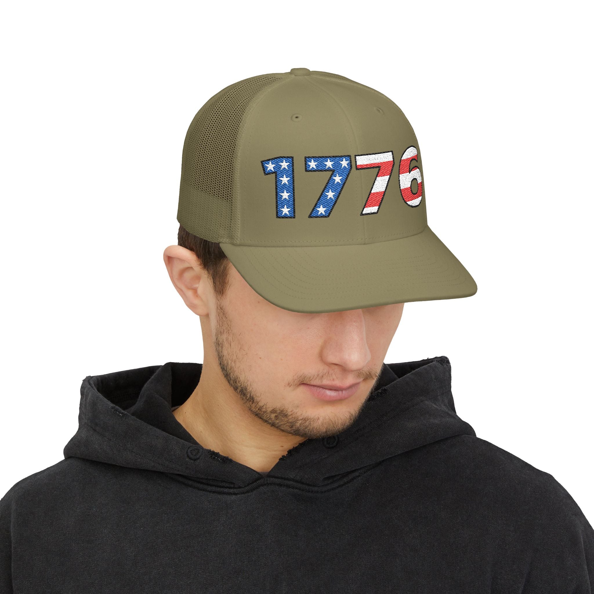 “1776” Embroidered Trucker Cap